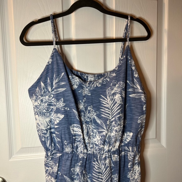 Old Navy XL Blue Floral Dress with adjustable straps - Picture 3 of 12
